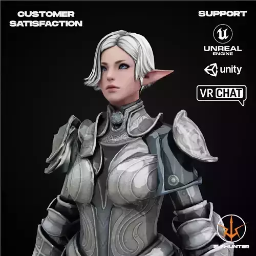 EXCLUSIVE ELF HUNTER EDITION RIGGED CHARACTER ELF WARRIOR MIRIEL Low-poly 3D model