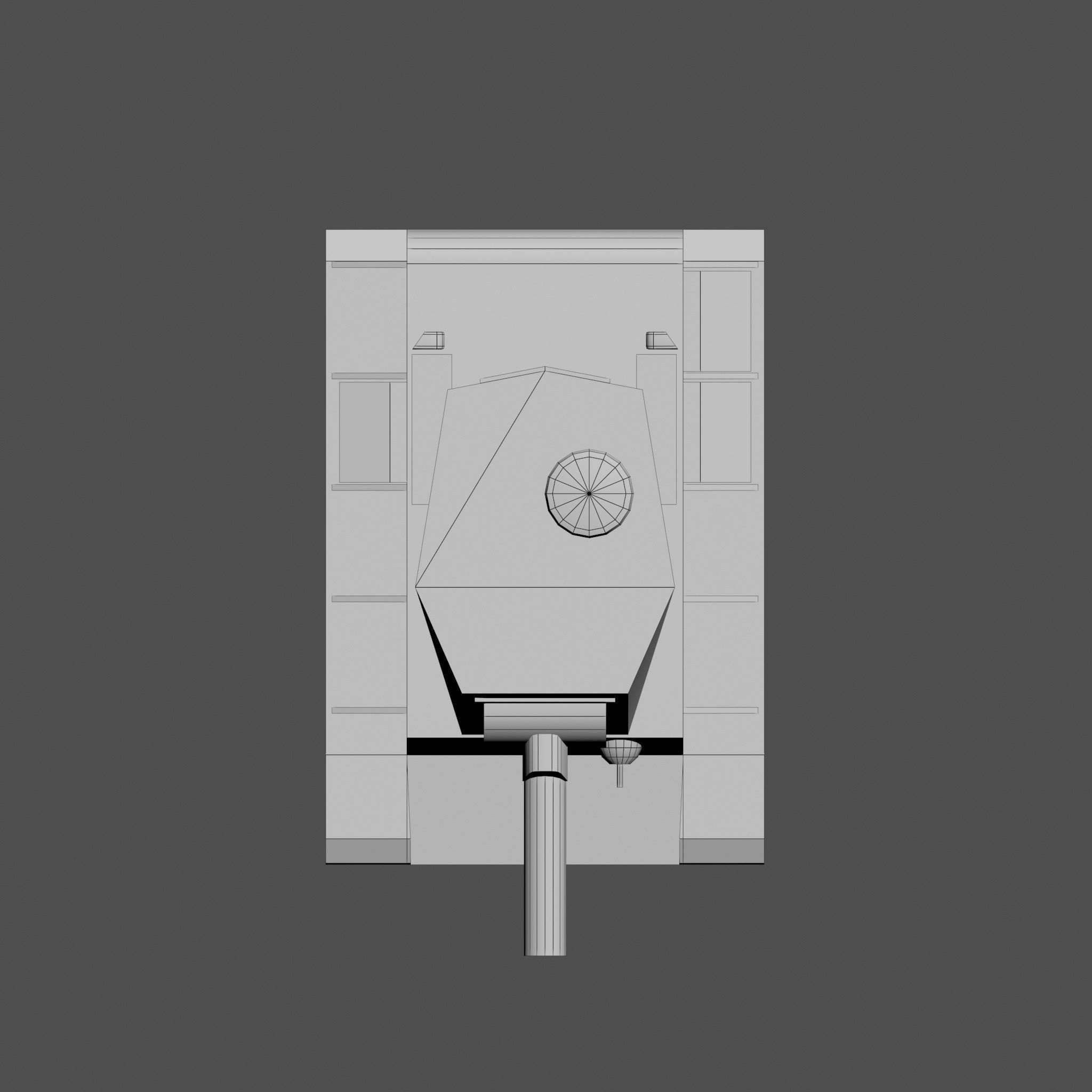 Cartoon KV-2 Low-poly 3D model_16