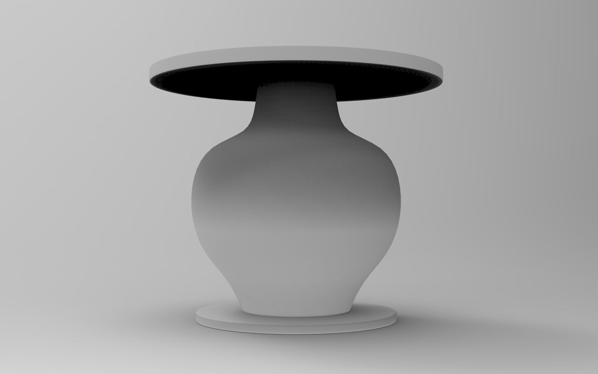 Mento Side Table Low-poly 3D model_7