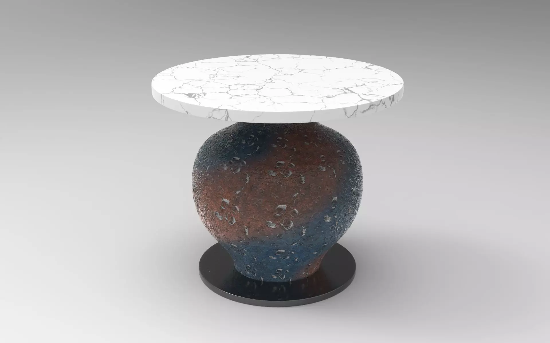 Mento Side Table Low-poly 3D model_0
