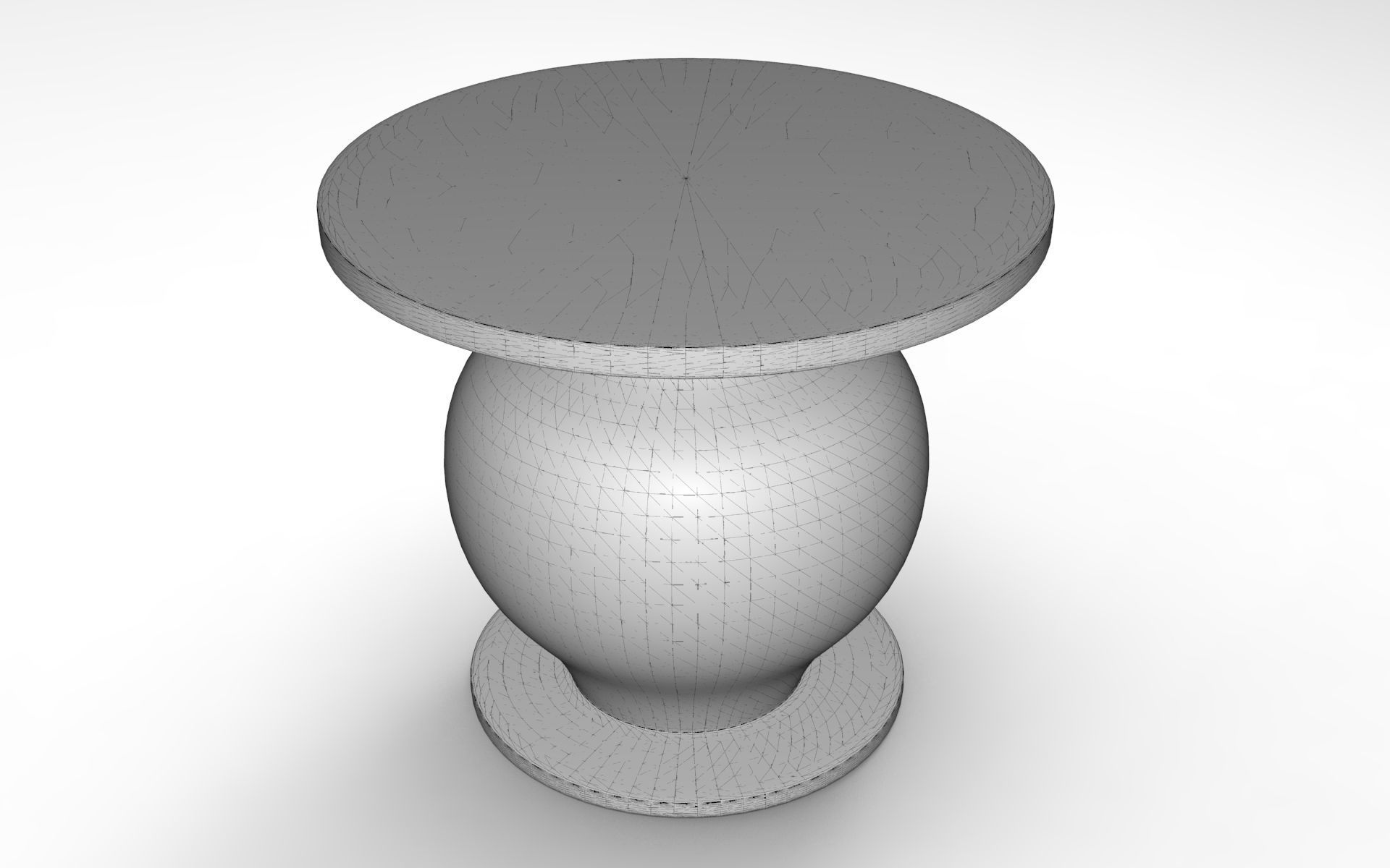 Mento Side Table Low-poly 3D model_5