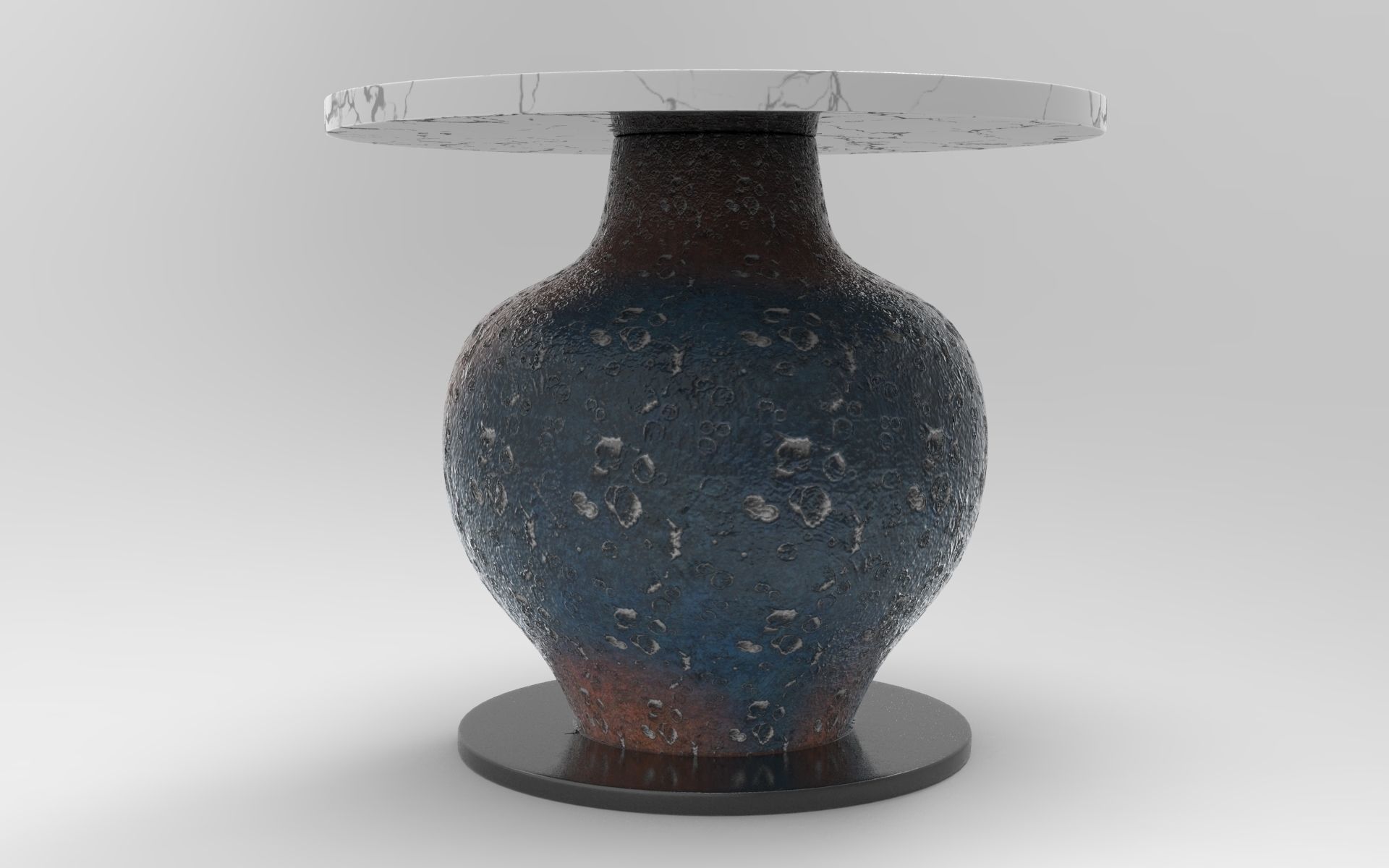 Mento Side Table Low-poly 3D model_4