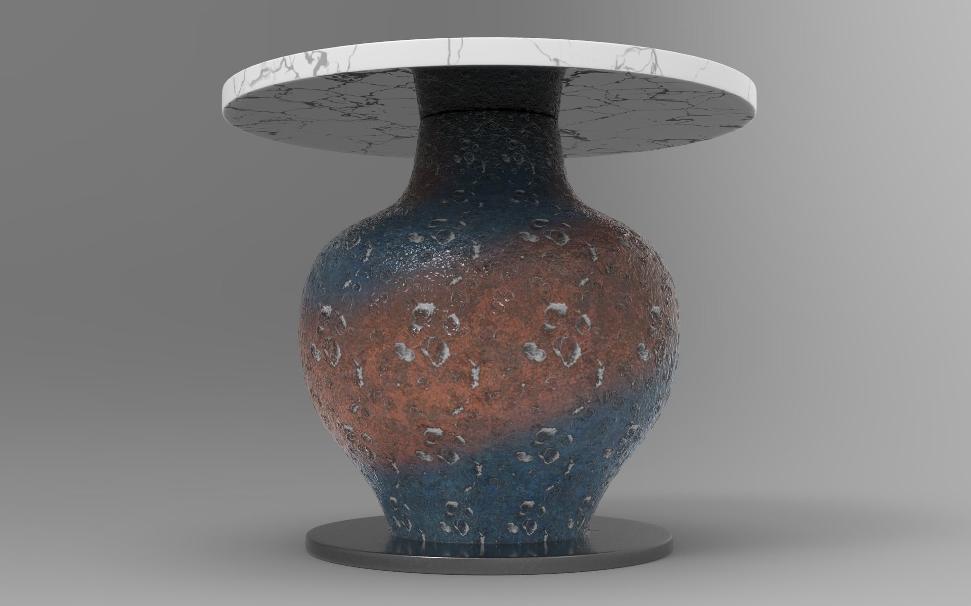 Mento Side Table Low-poly 3D model_1