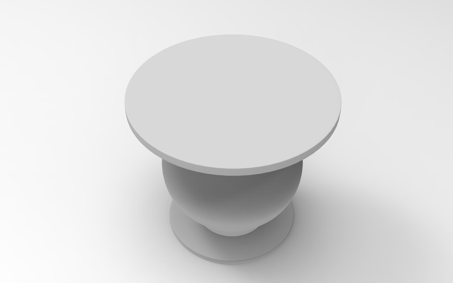 Mento Side Table Low-poly 3D model_8