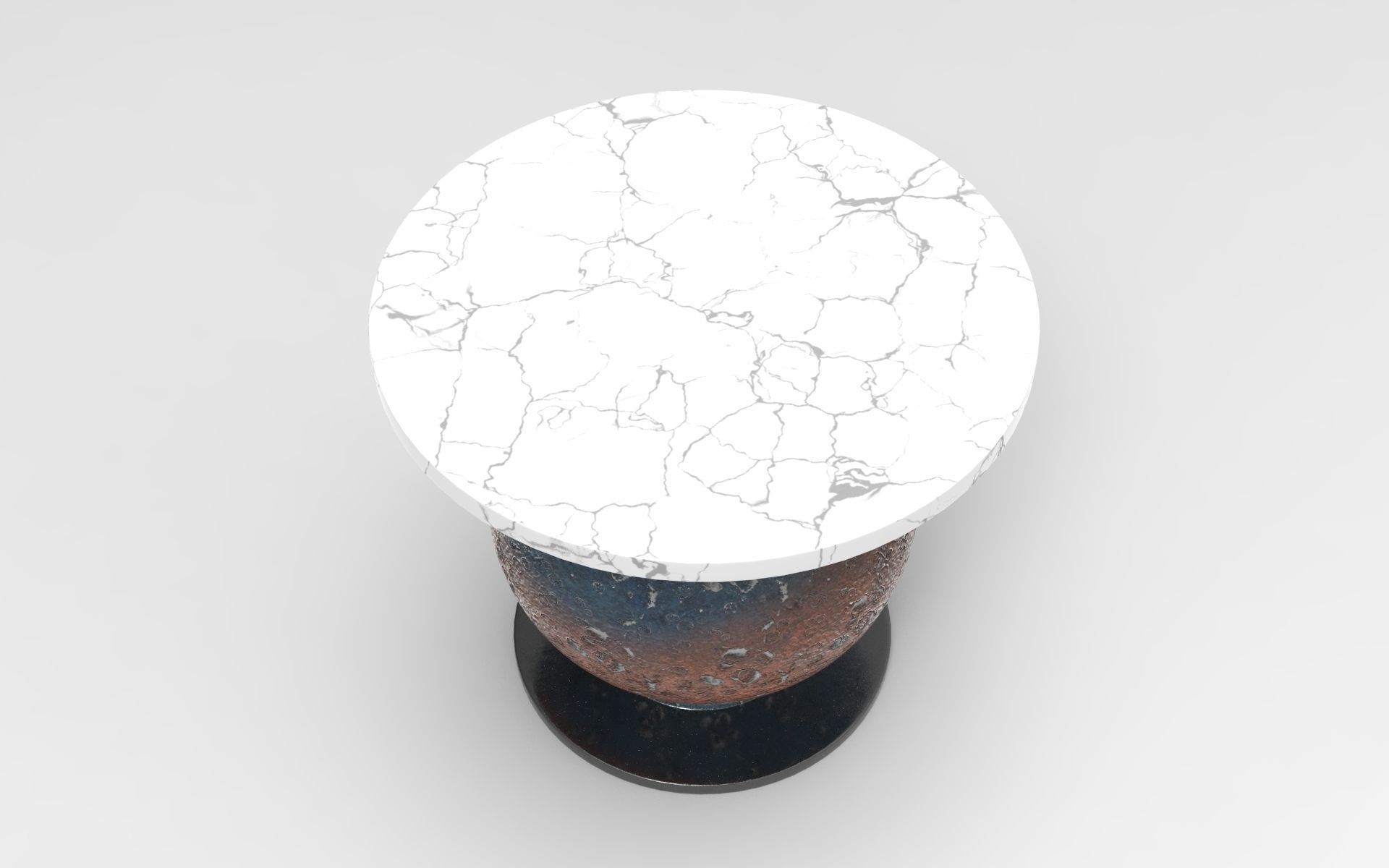 Mento Side Table Low-poly 3D model_2