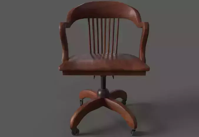 Wood Office Chair c 1940