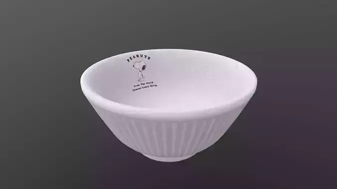 Peanuts Snoopy Rice Bowl 3D model