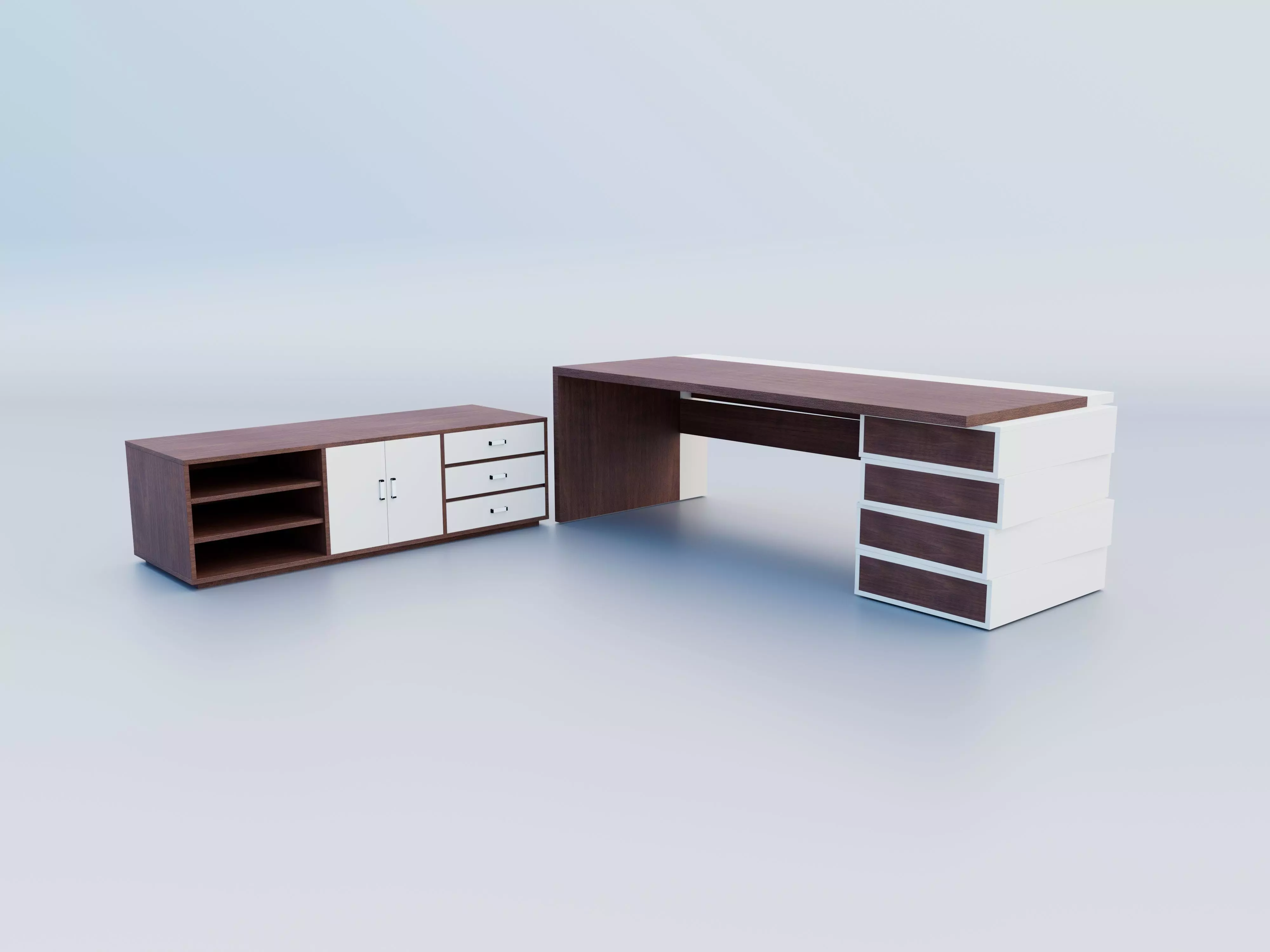 office table Free 3D model