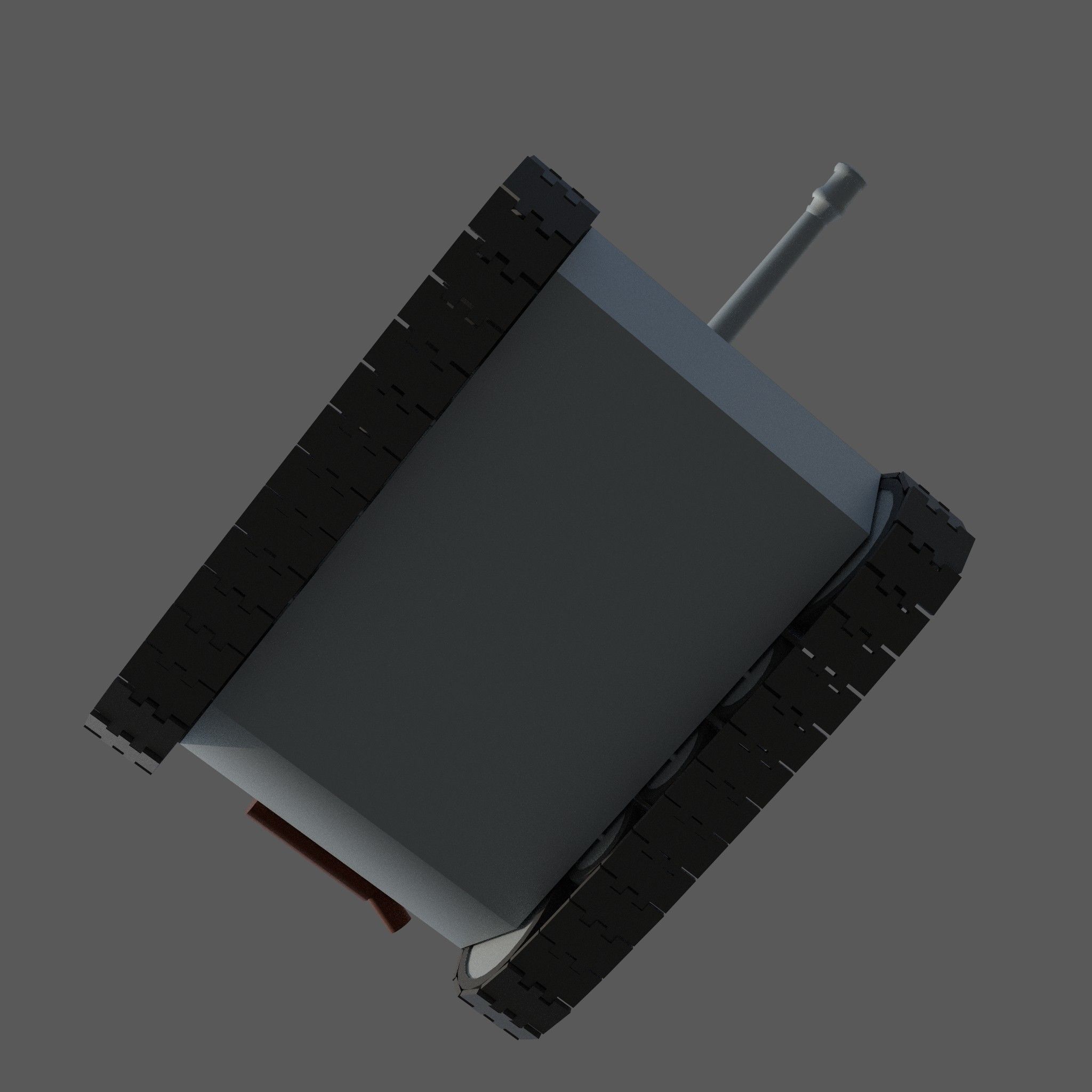 Cartoon Pz IV F2 Low-poly 3D model_11