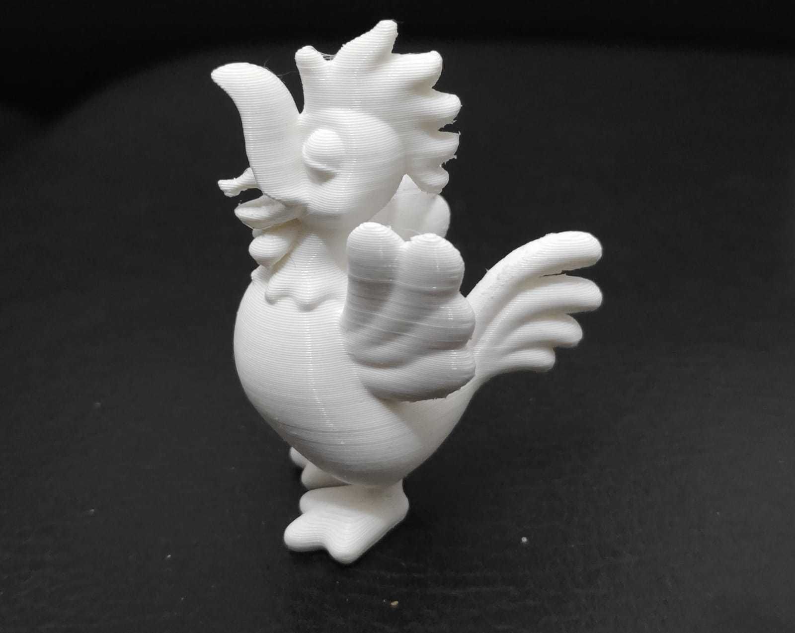 Rooster Crowing 3D print model_5