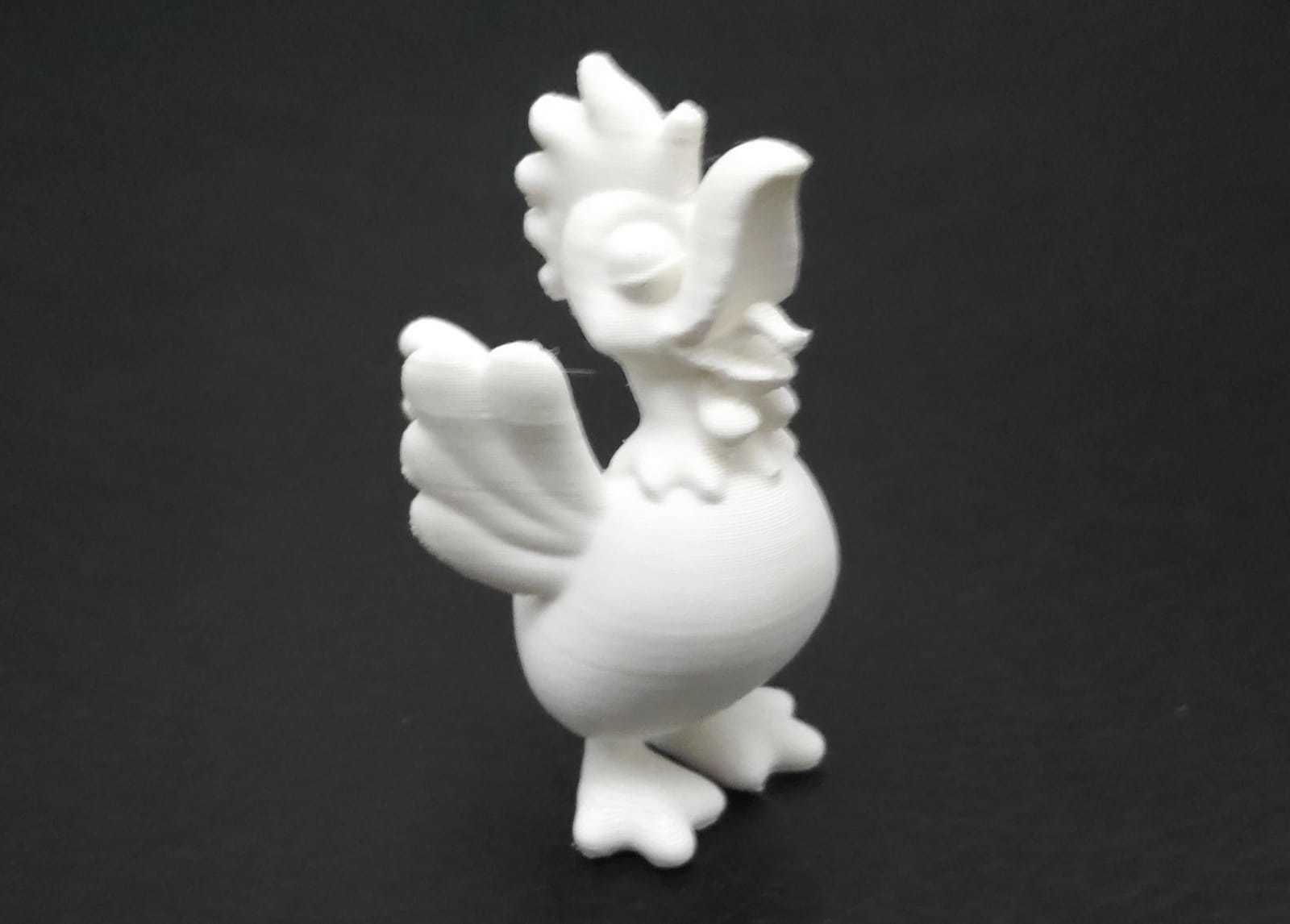 Rooster Crowing 3D print model_11