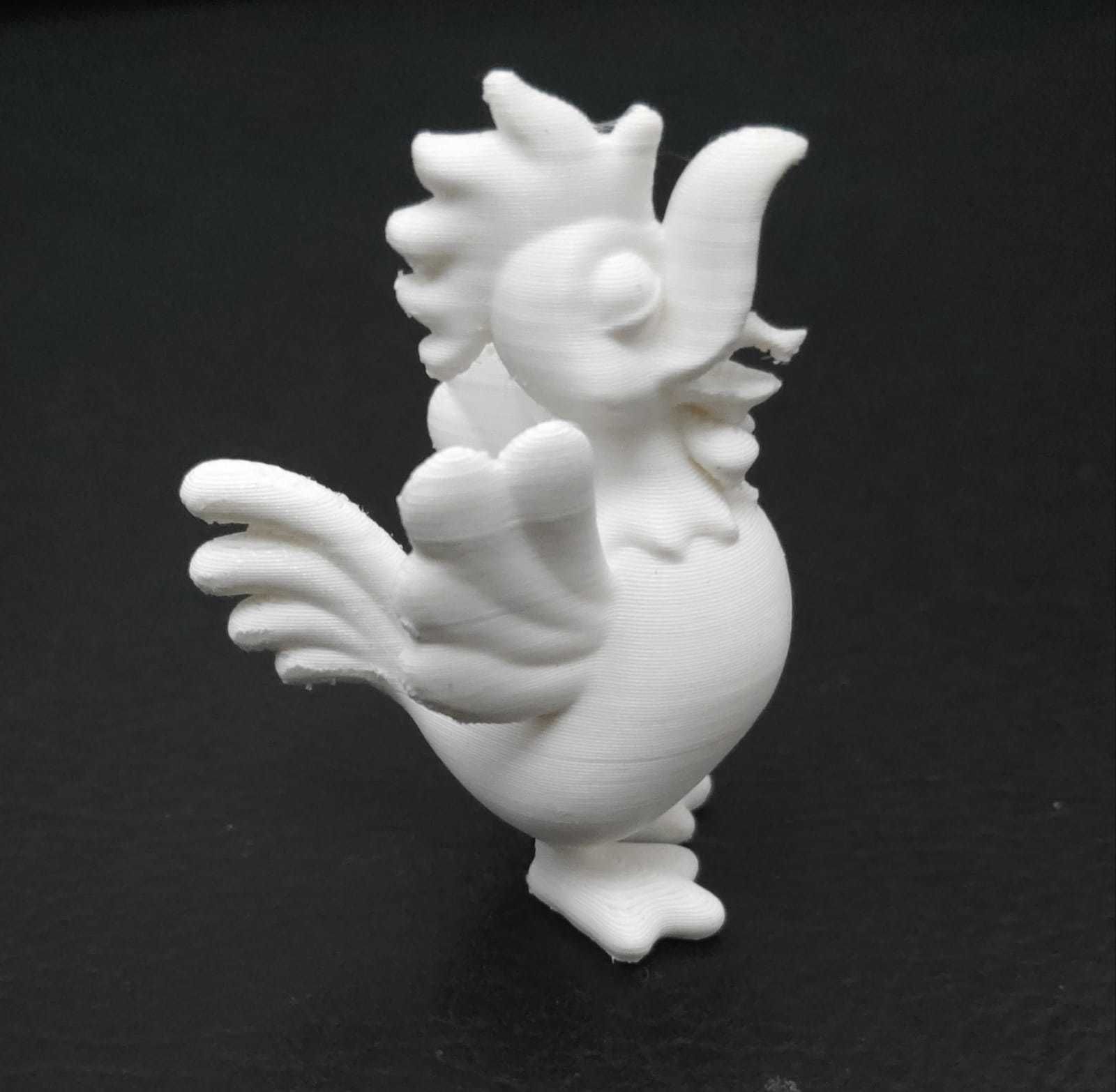 Rooster Crowing 3D print model_10