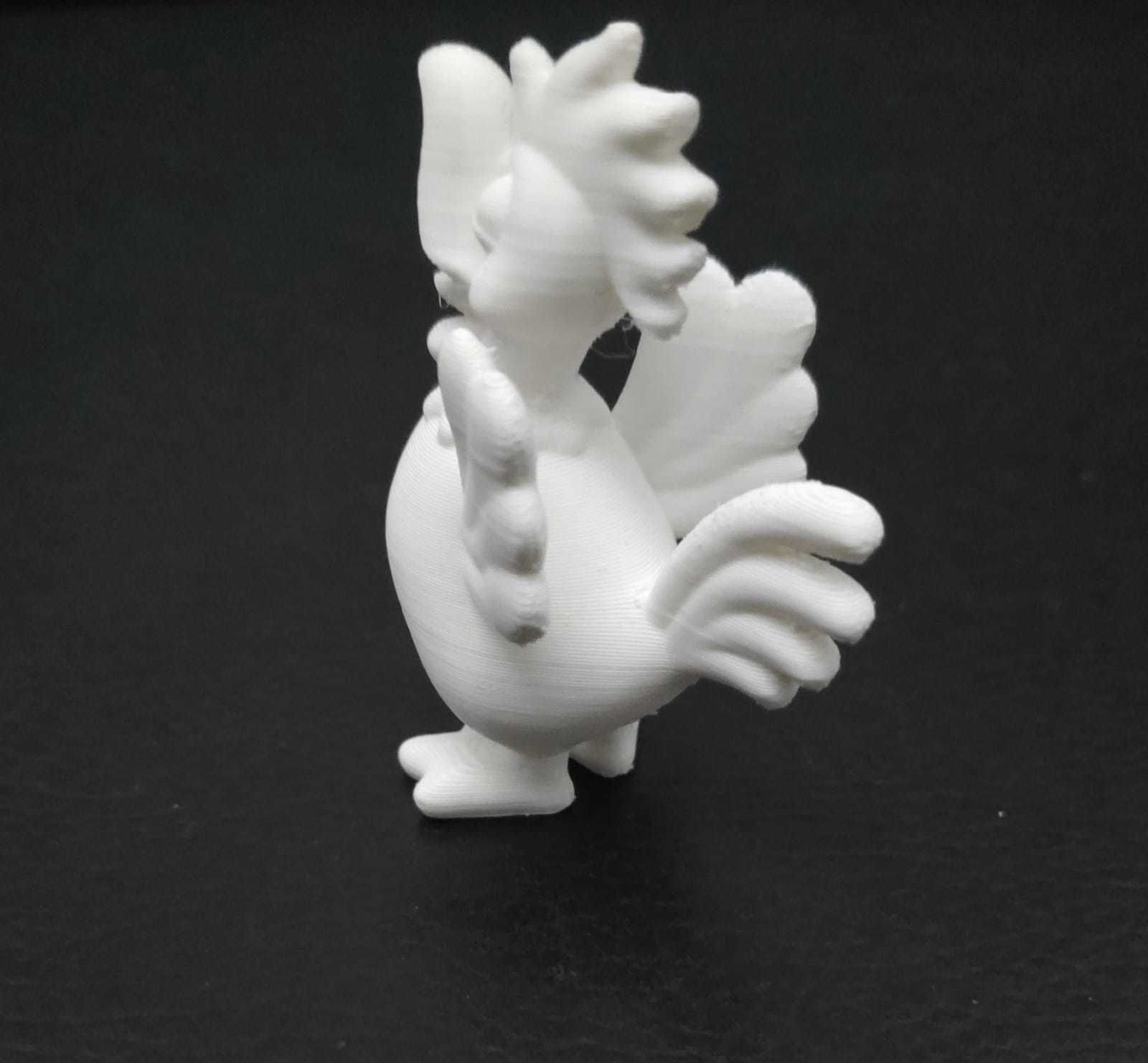 Rooster Crowing 3D print model_7