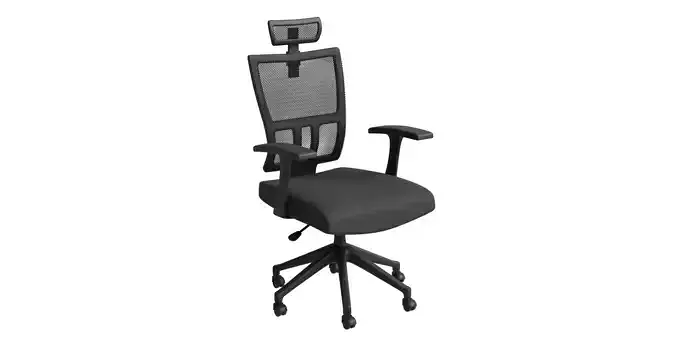 Wire High Back Black Chair