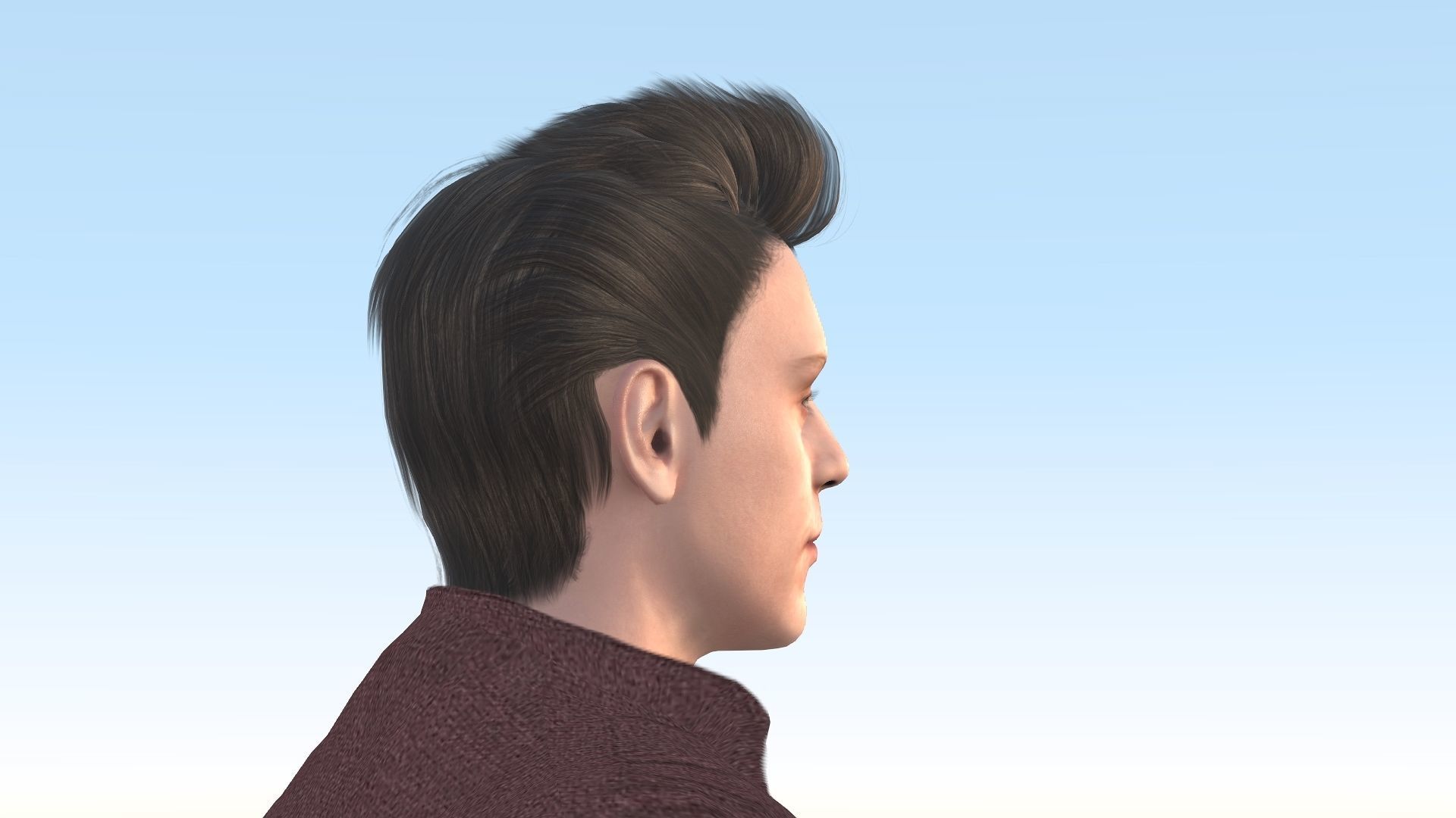 Evan Peters Low-poly 3D model_12