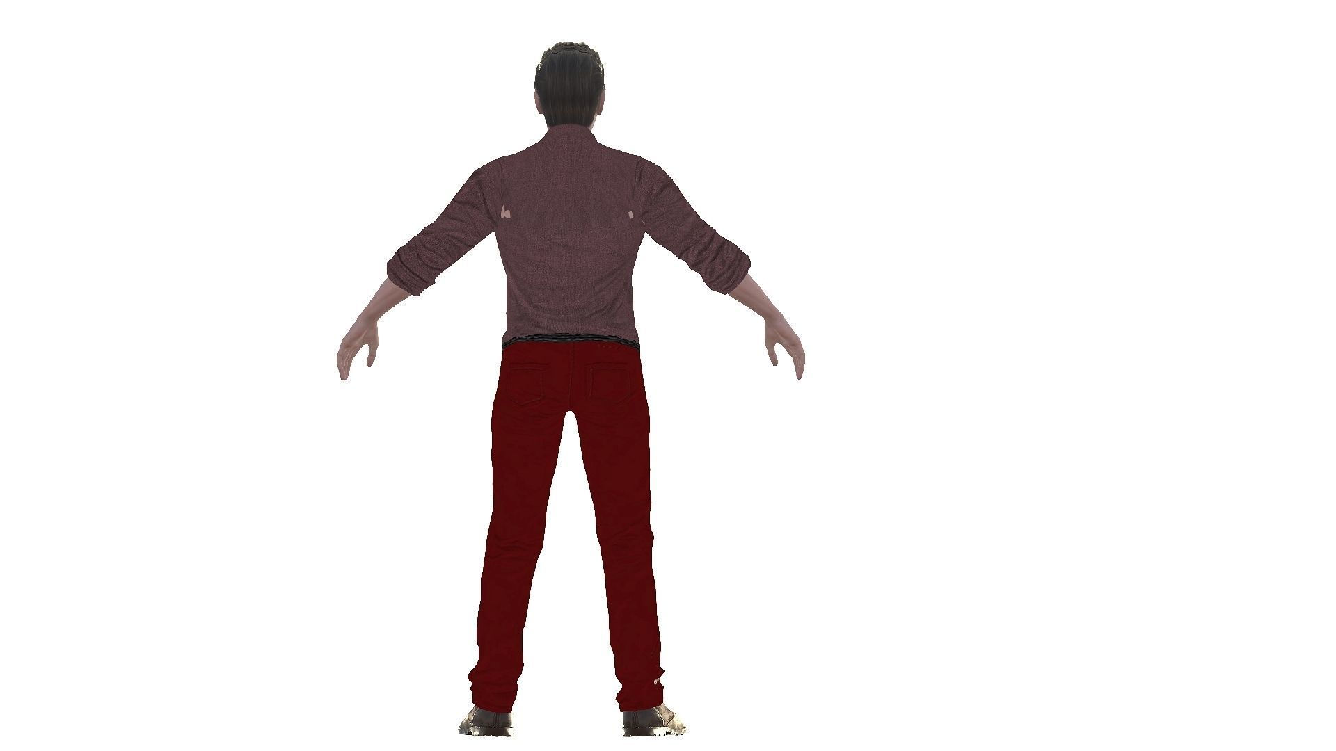 Evan Peters Low-poly 3D model_3