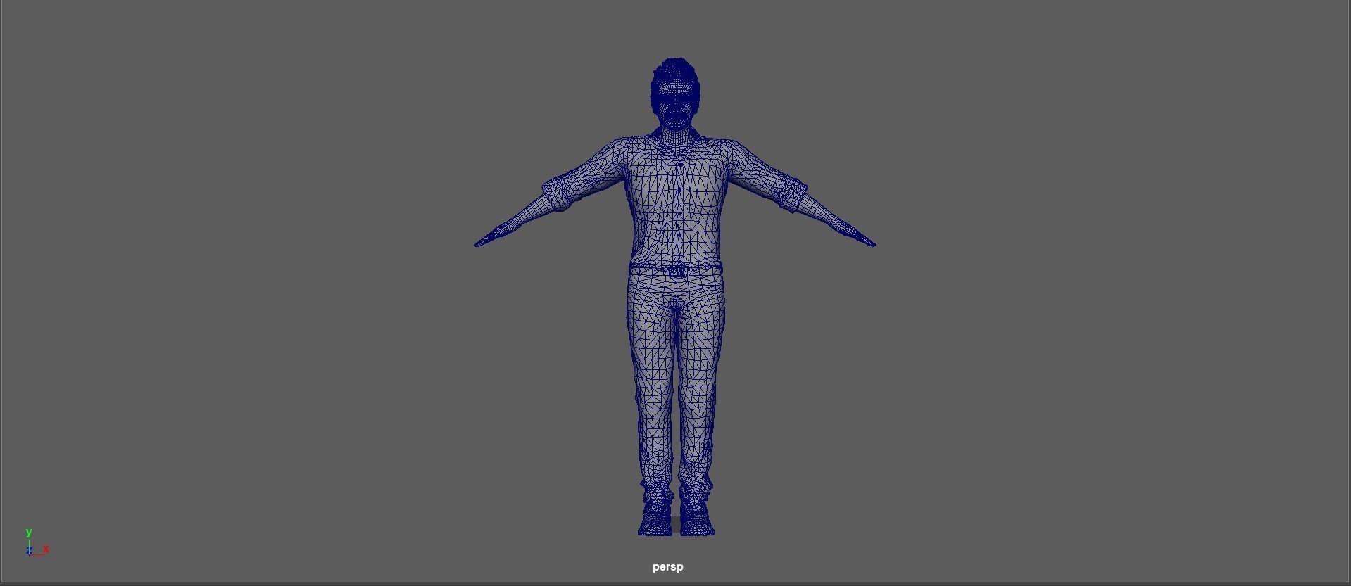 Evan Peters Low-poly 3D model_33