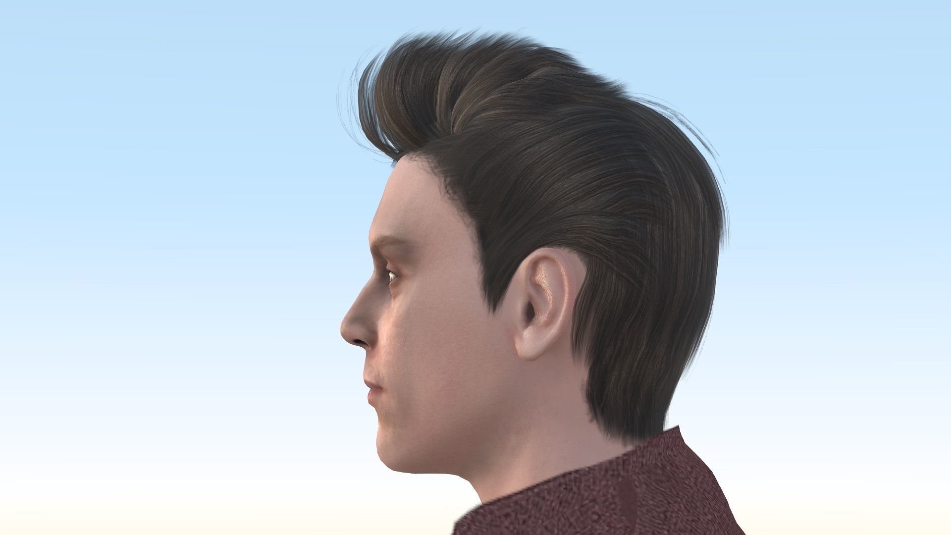 Evan Peters Low-poly 3D model_21