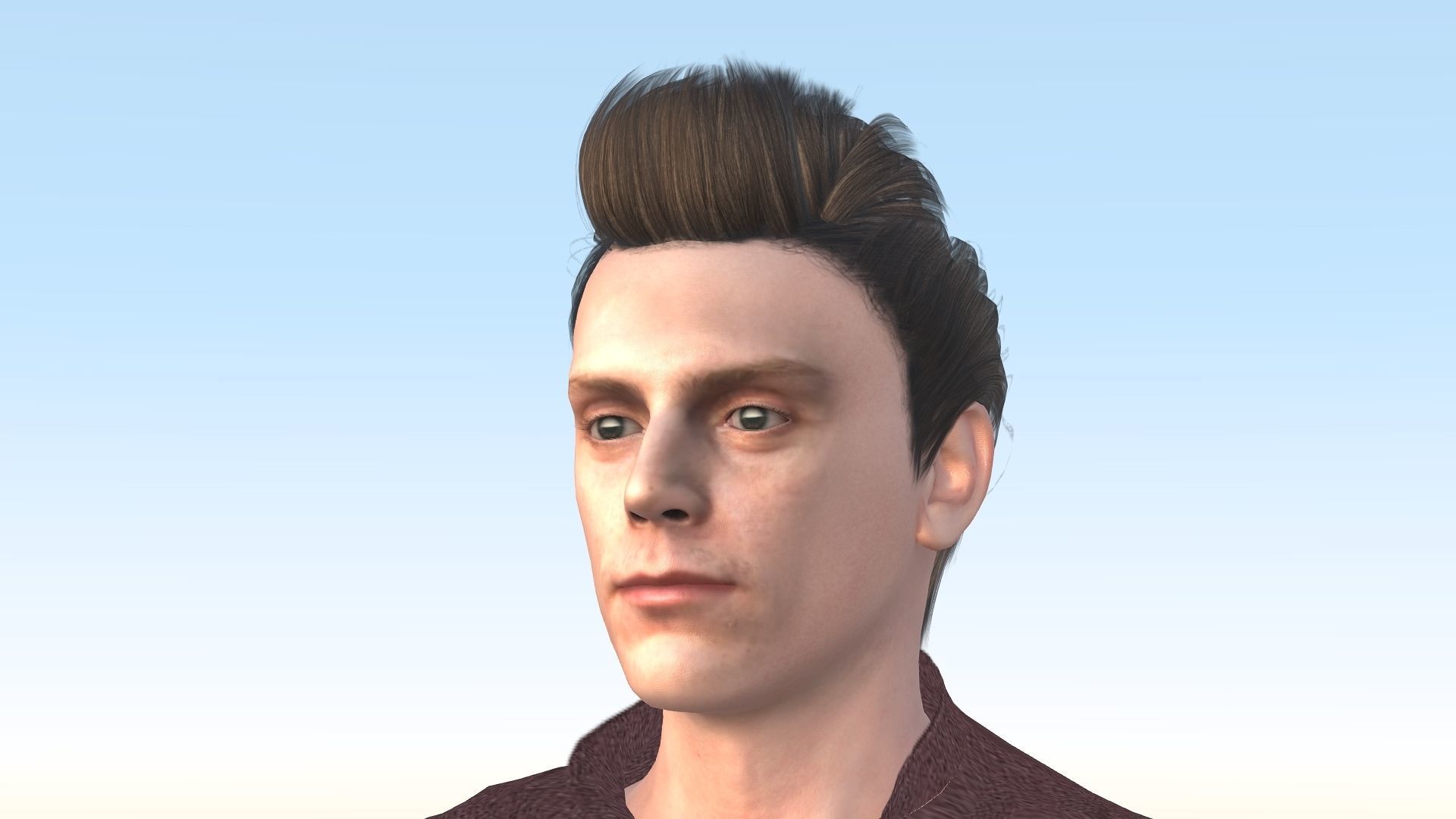 Evan Peters Low-poly 3D model_26