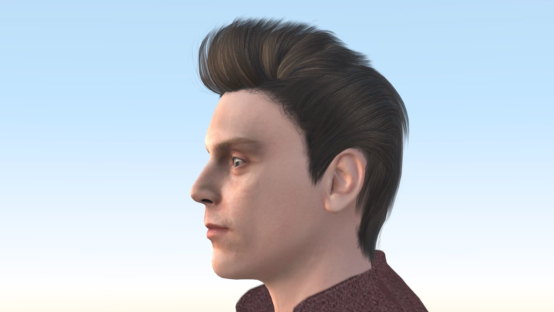 Evan Peters Low-poly 3D model_23