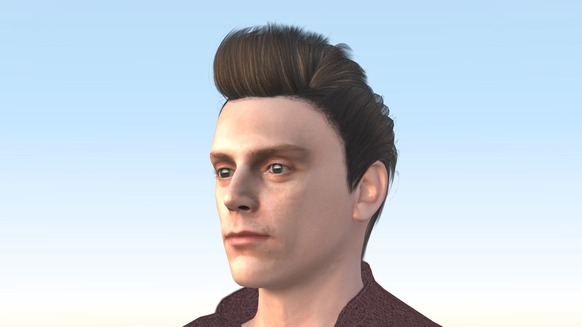 Evan Peters Low-poly 3D model_25