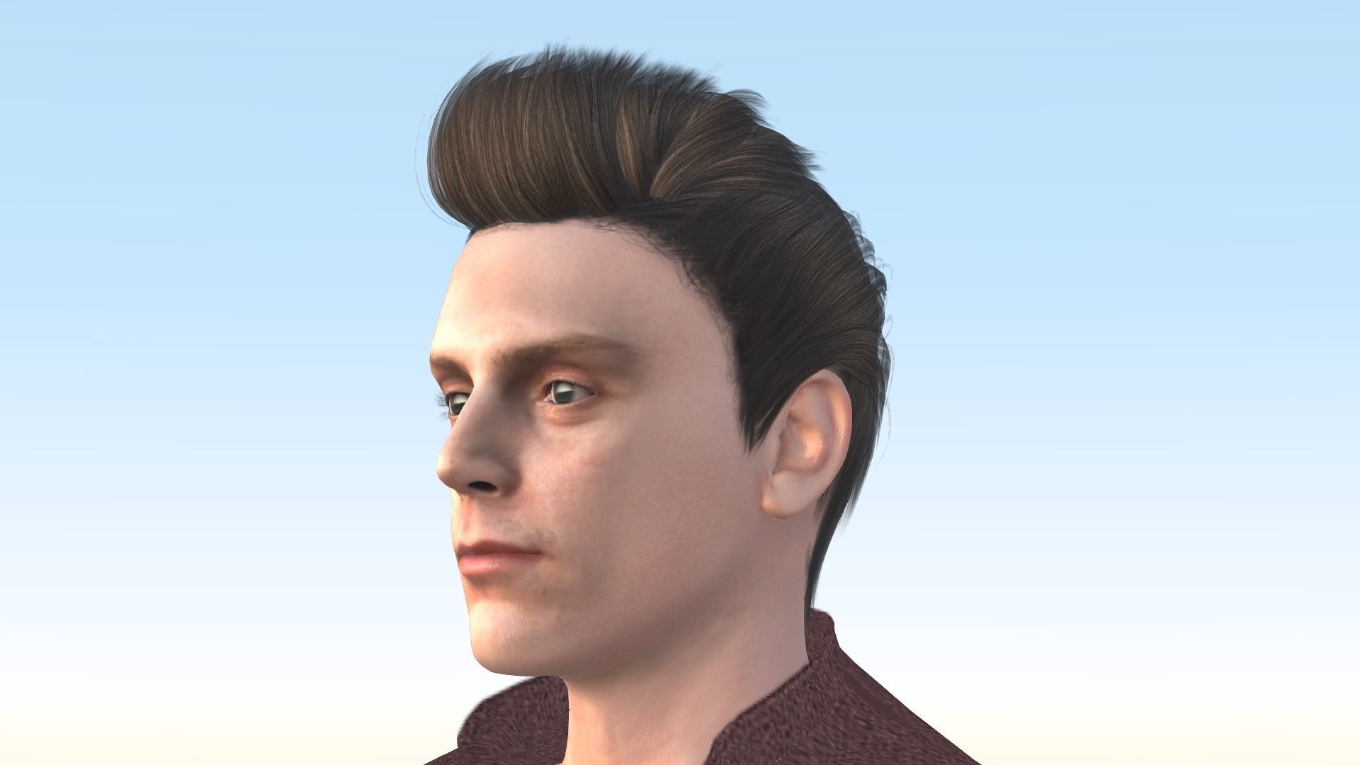 Evan Peters Low-poly 3D model_24