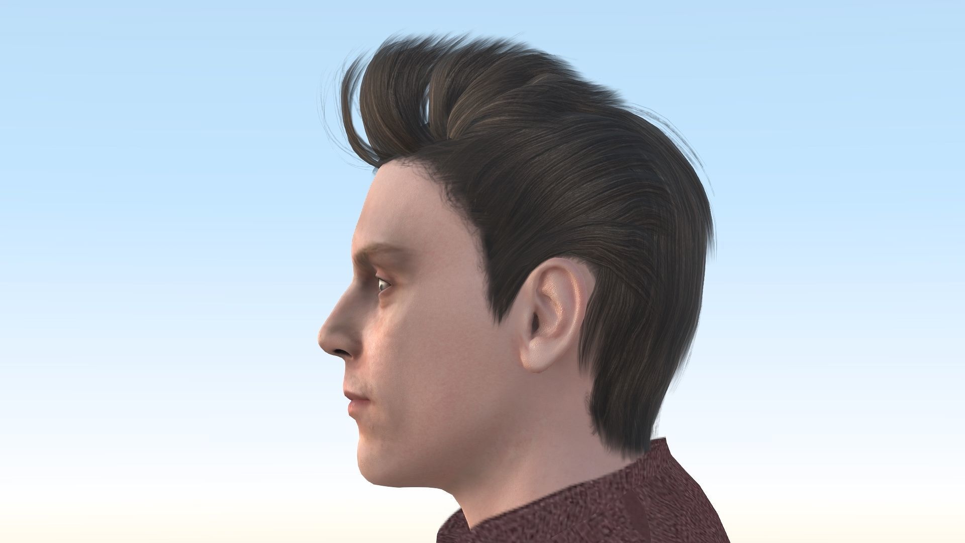 Evan Peters Low-poly 3D model_22