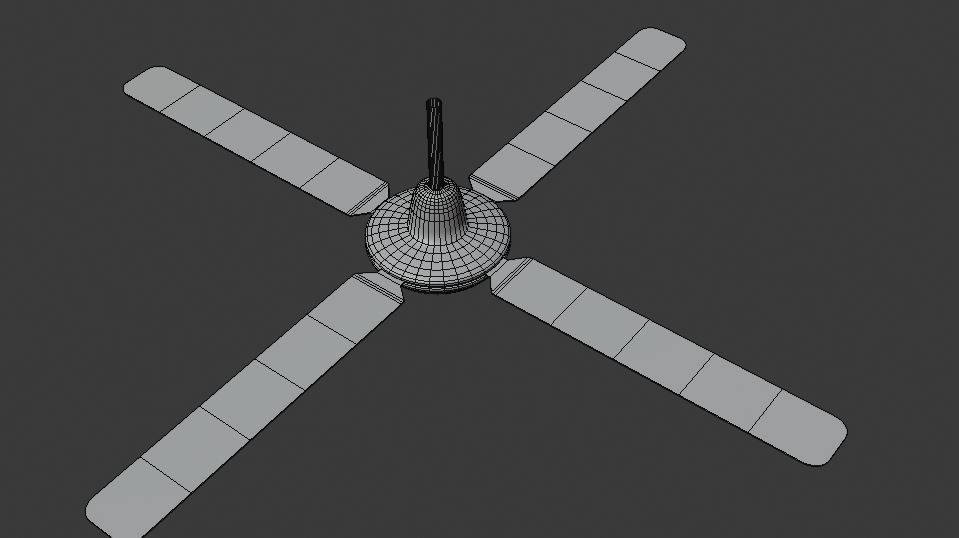 ceiling fan 3D model_5