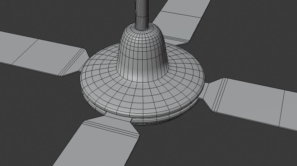 ceiling fan 3D model_7