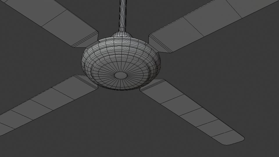 ceiling fan 3D model_4