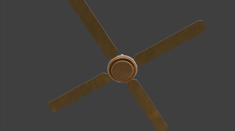 ceiling fan 3D model_2
