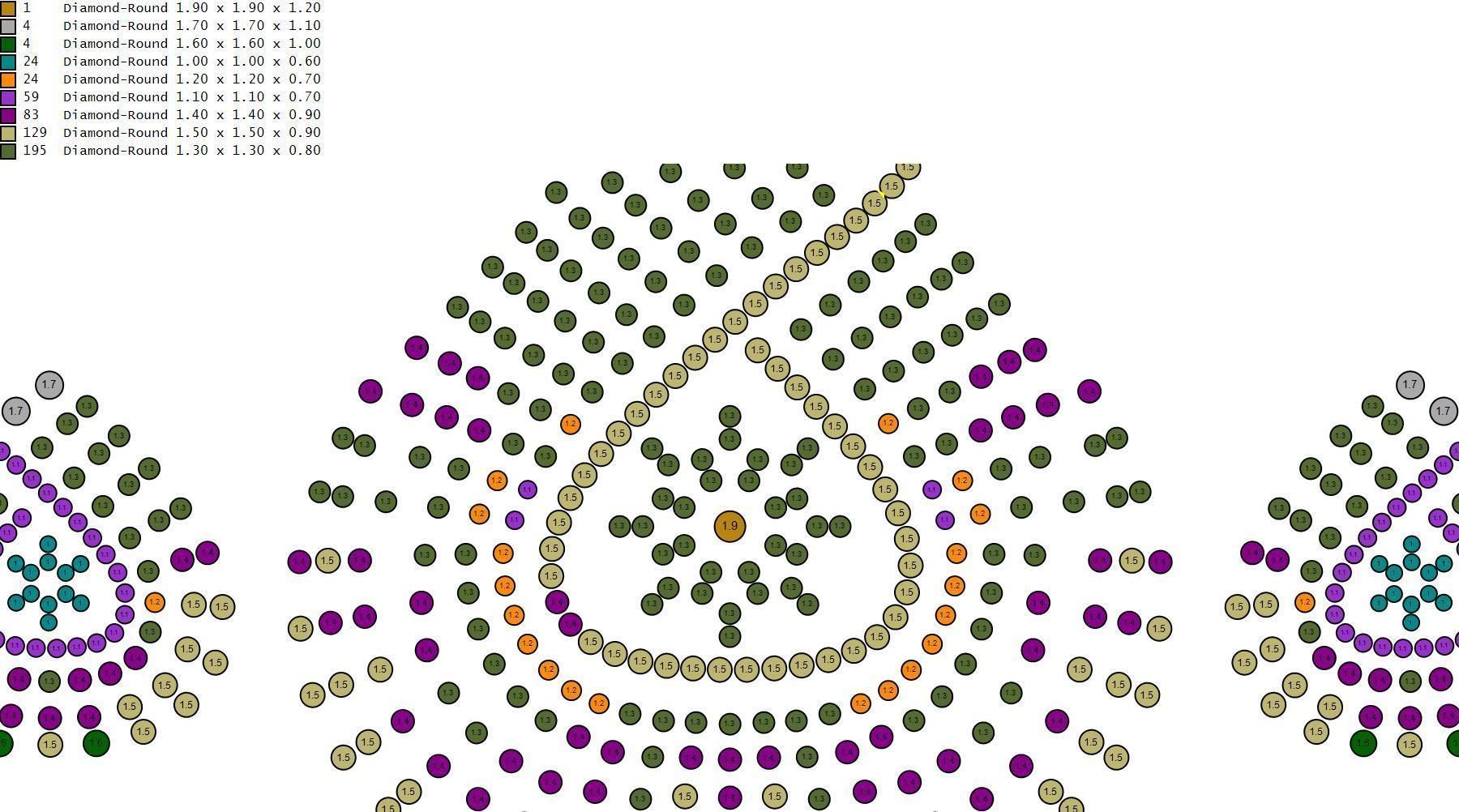 Rose Gold Diamond Pendant 3D Print Model 3D print model_2