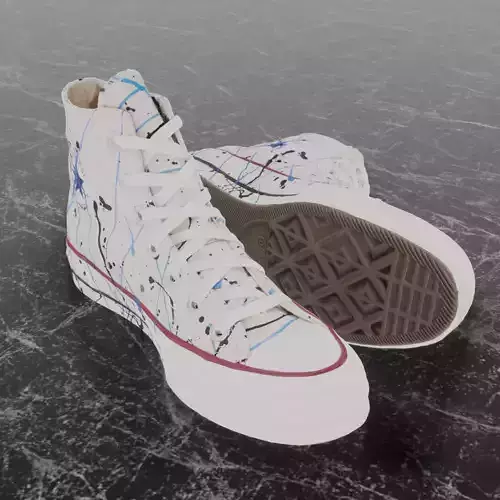 CONVERSE 3D SHOES - WHITE SPLASH