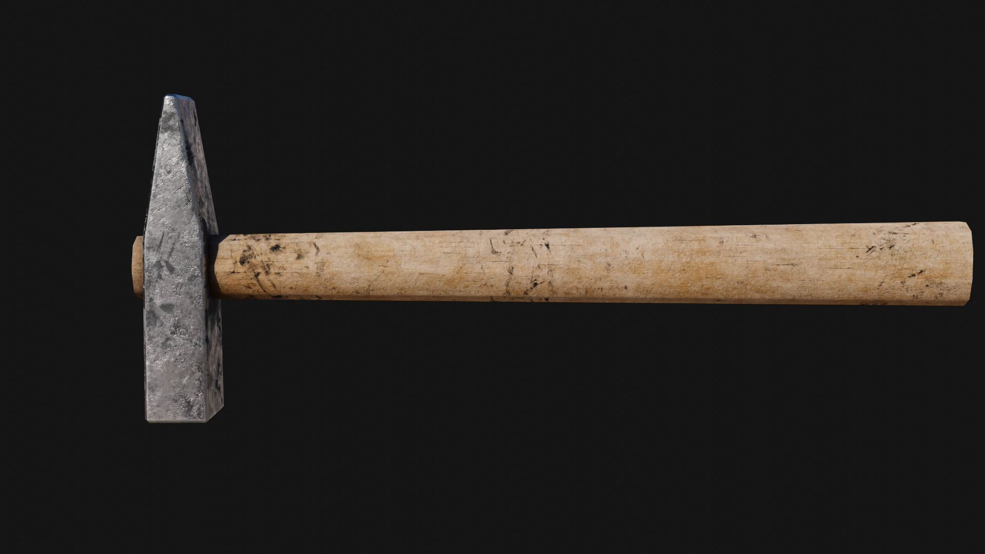 Low-poly Hammer by Nikdox Low-poly 3D model_3