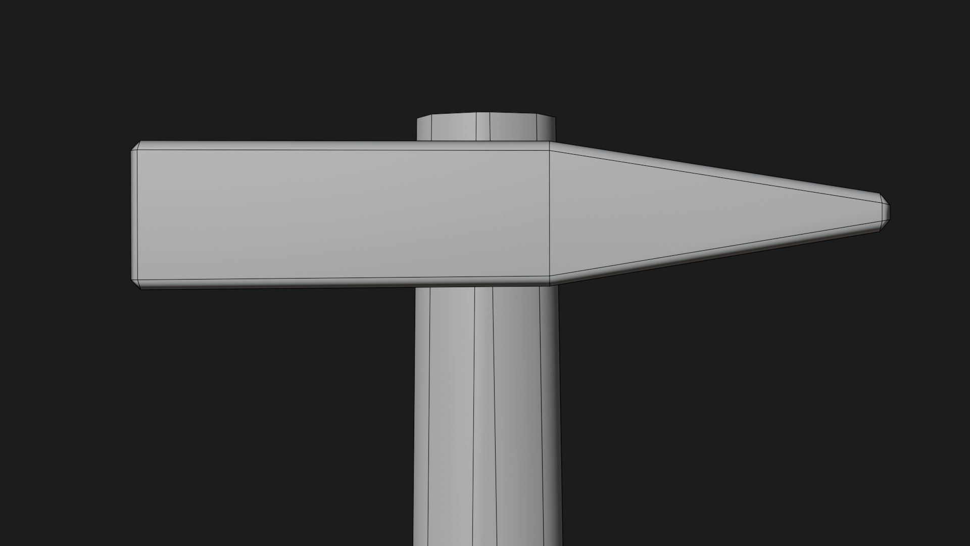 Low-poly Hammer by Nikdox Low-poly 3D model_13