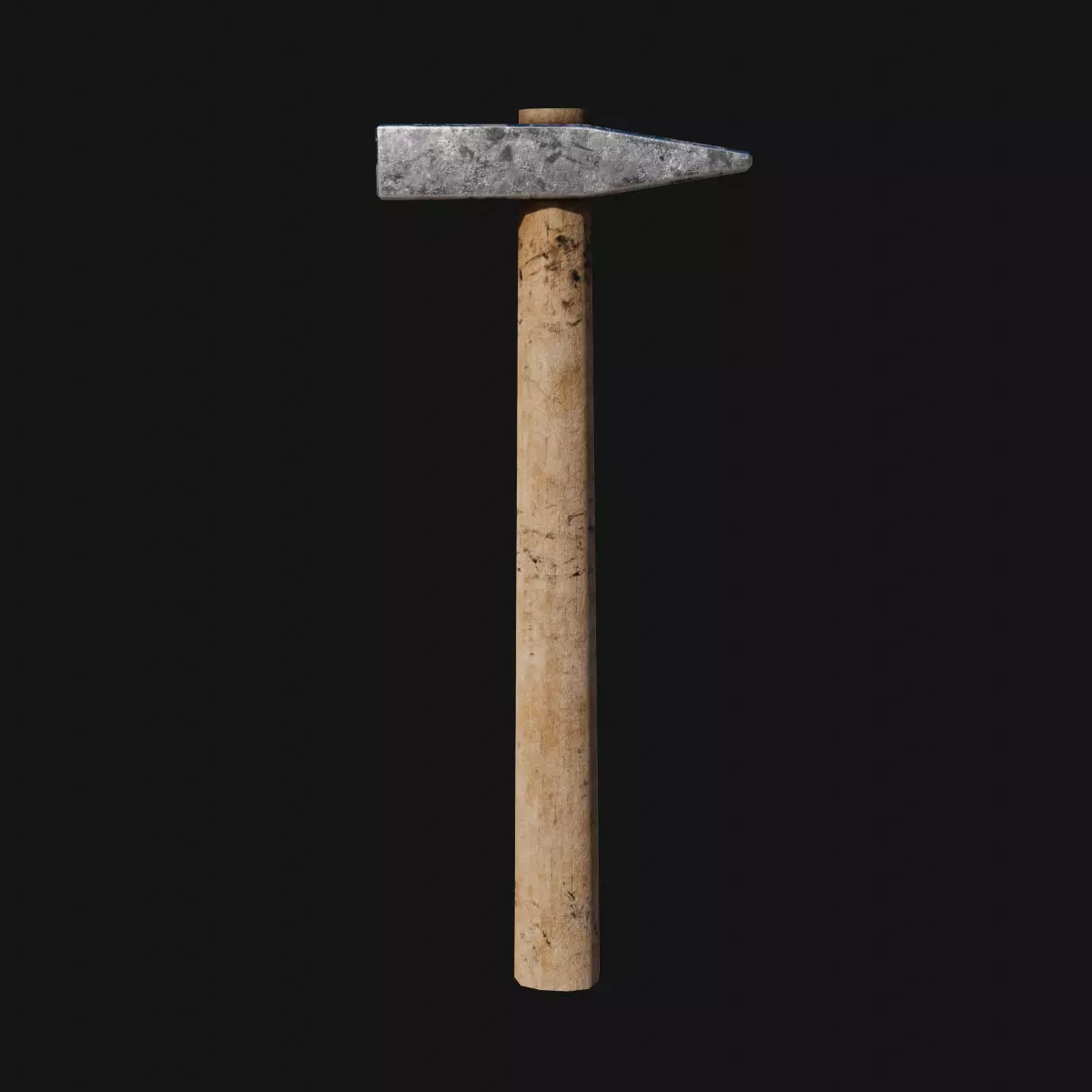 Low-poly Hammer by Nikdox Low-poly 3D model_0