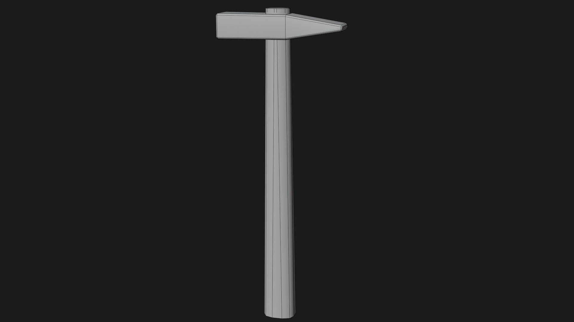 Low-poly Hammer by Nikdox Low-poly 3D model_10