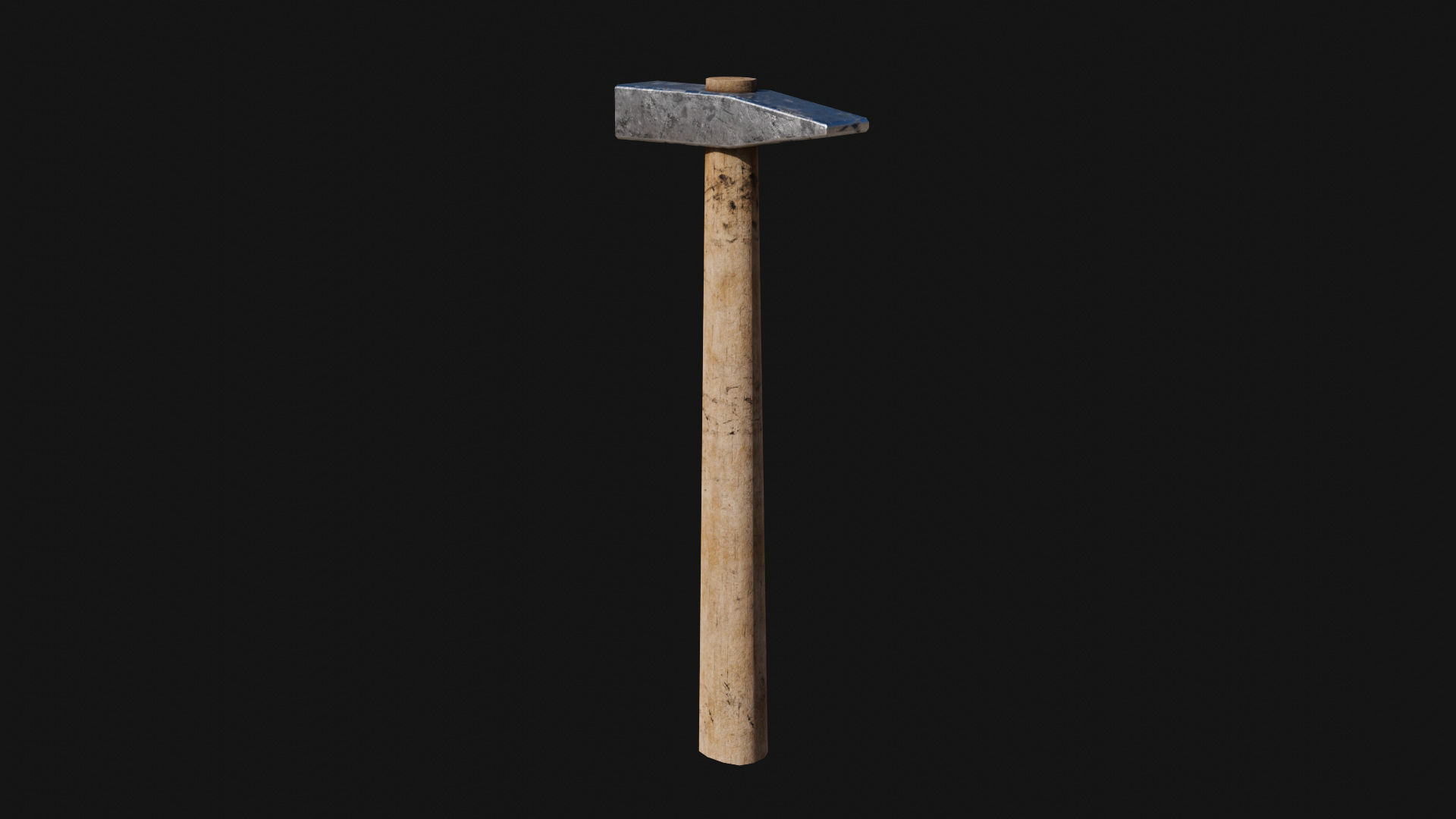 Low-poly Hammer by Nikdox Low-poly 3D model_8