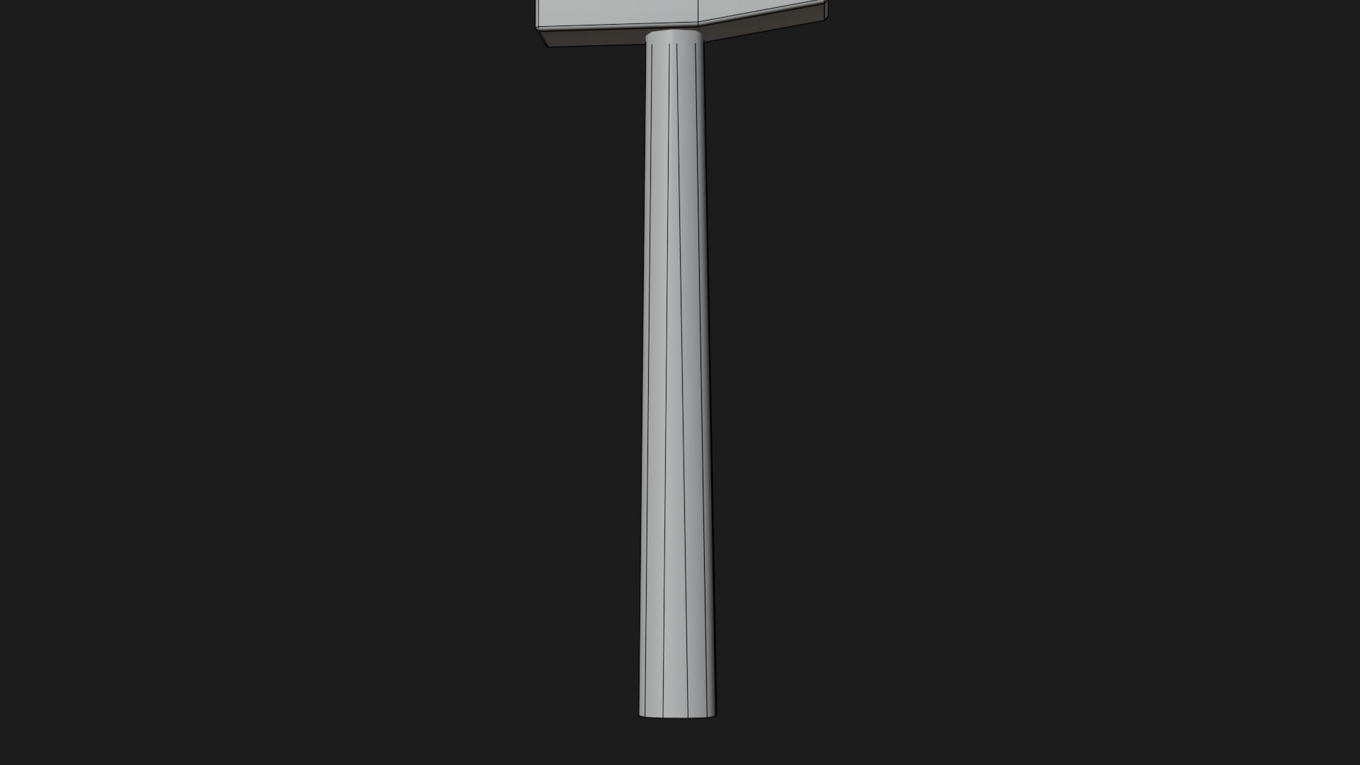 Low-poly Hammer by Nikdox Low-poly 3D model_14