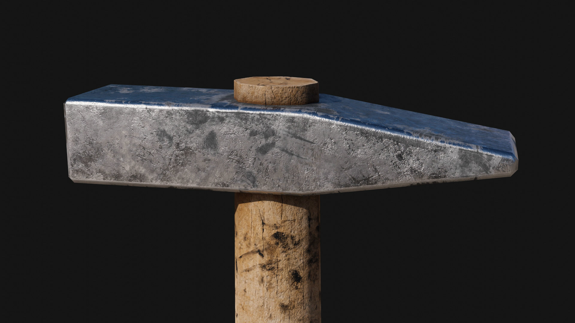 Low-poly Hammer by Nikdox Low-poly 3D model_2