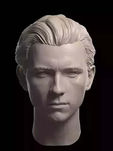 Tom Holland -Spiderman Head 3D print model