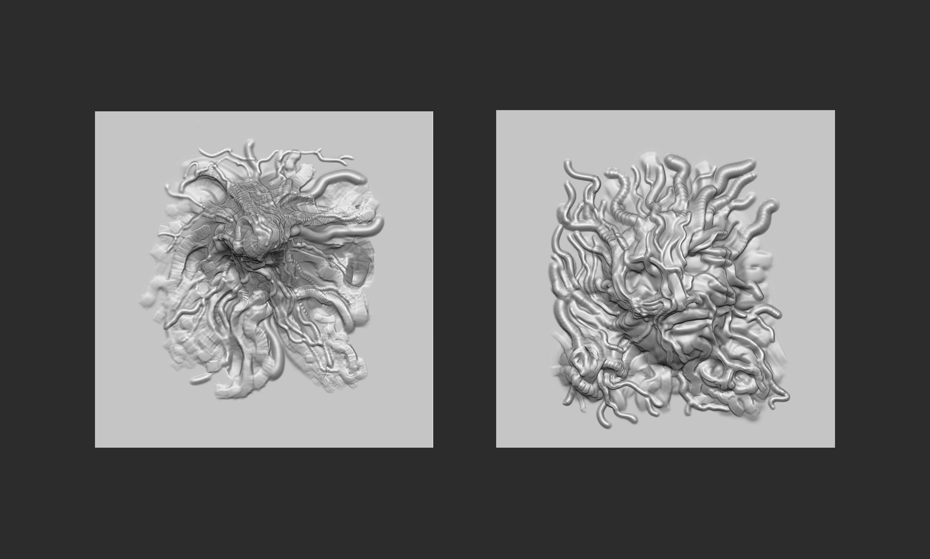 10 roots texture or monster skin vdm brush free 3D model | CGTrader