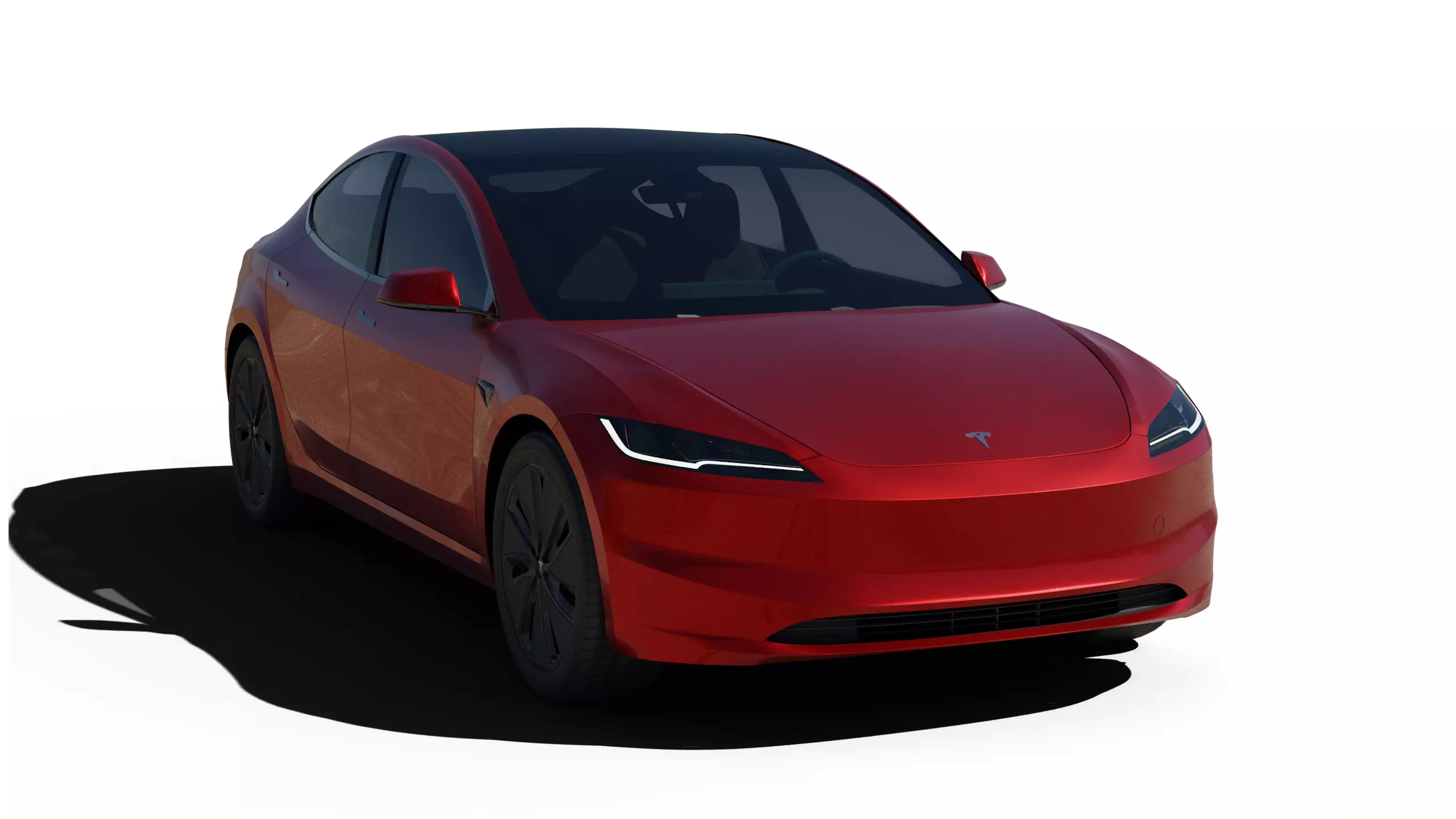 2024 Tesla Model 3 Highland 3D model_0