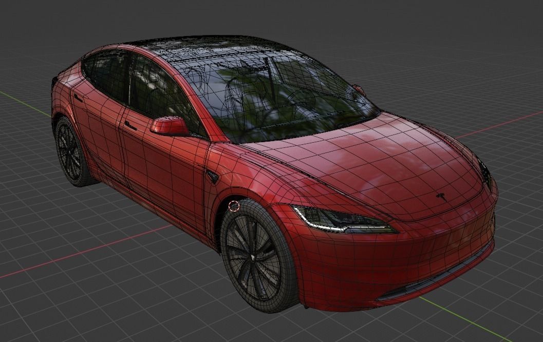 2024 Tesla Model 3 Highland 3D model_9