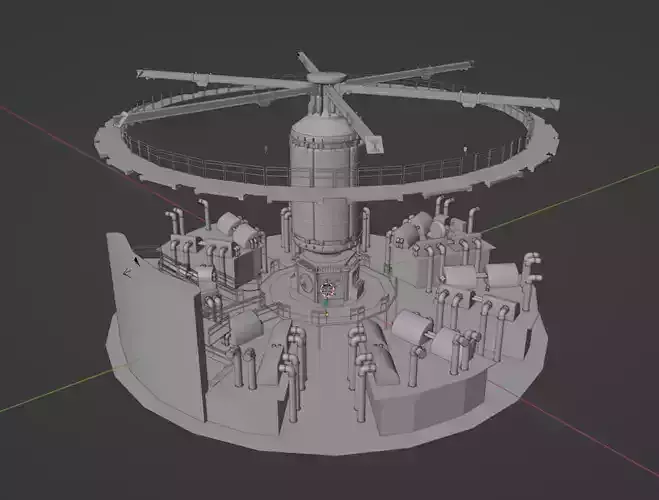 Silo Series Generator Room Free 3D model