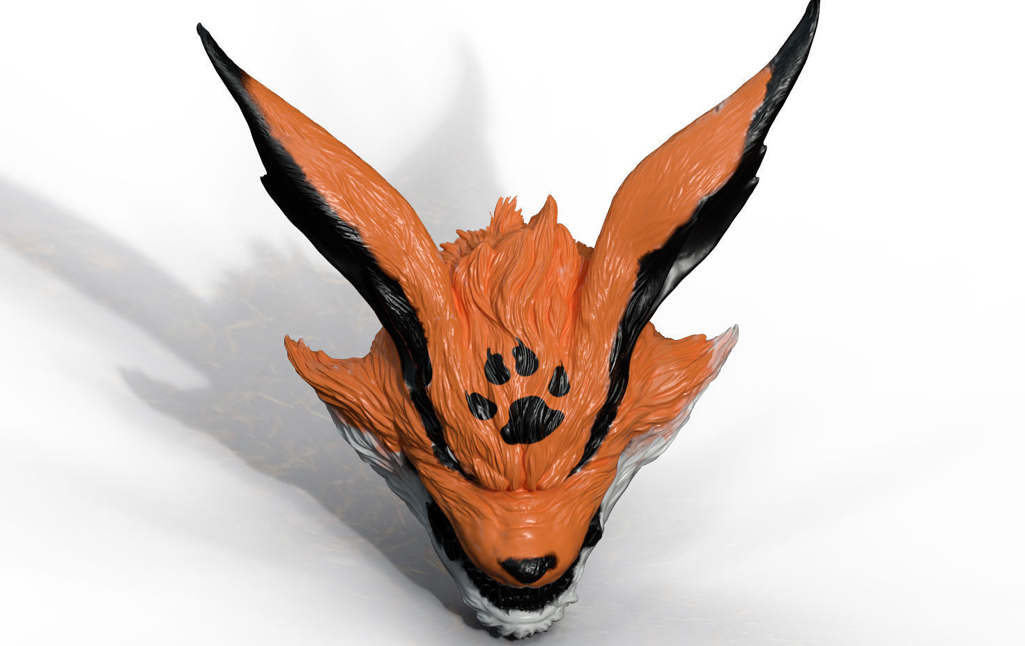 fox mask 3D model_4