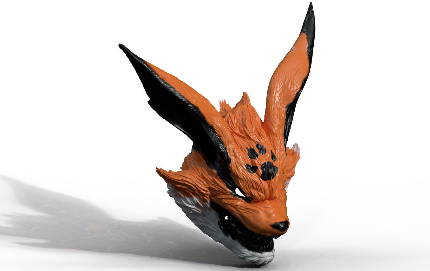 fox mask 3D model_2