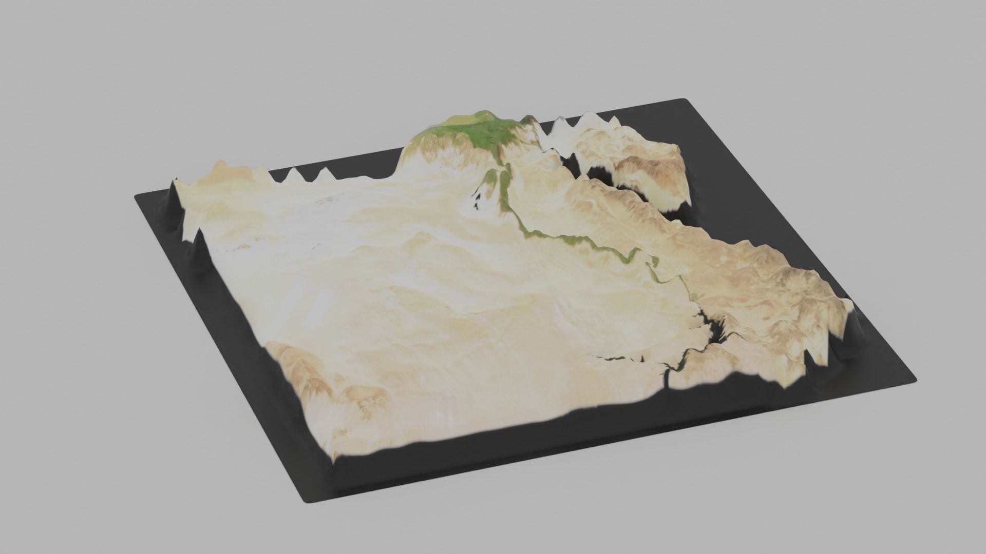 Egypt Map Country Low-poly 3D model_4