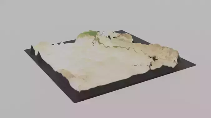 Egypt Map Country Low-poly 3D model