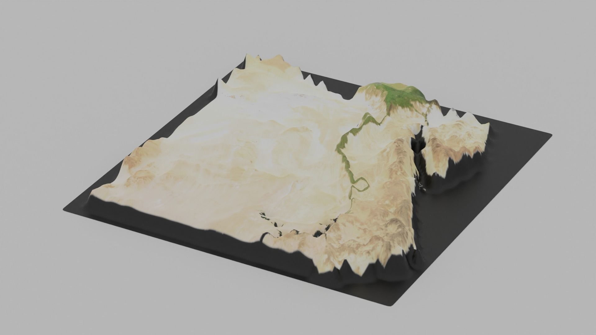 Egypt Map Country Low-poly 3D model_5